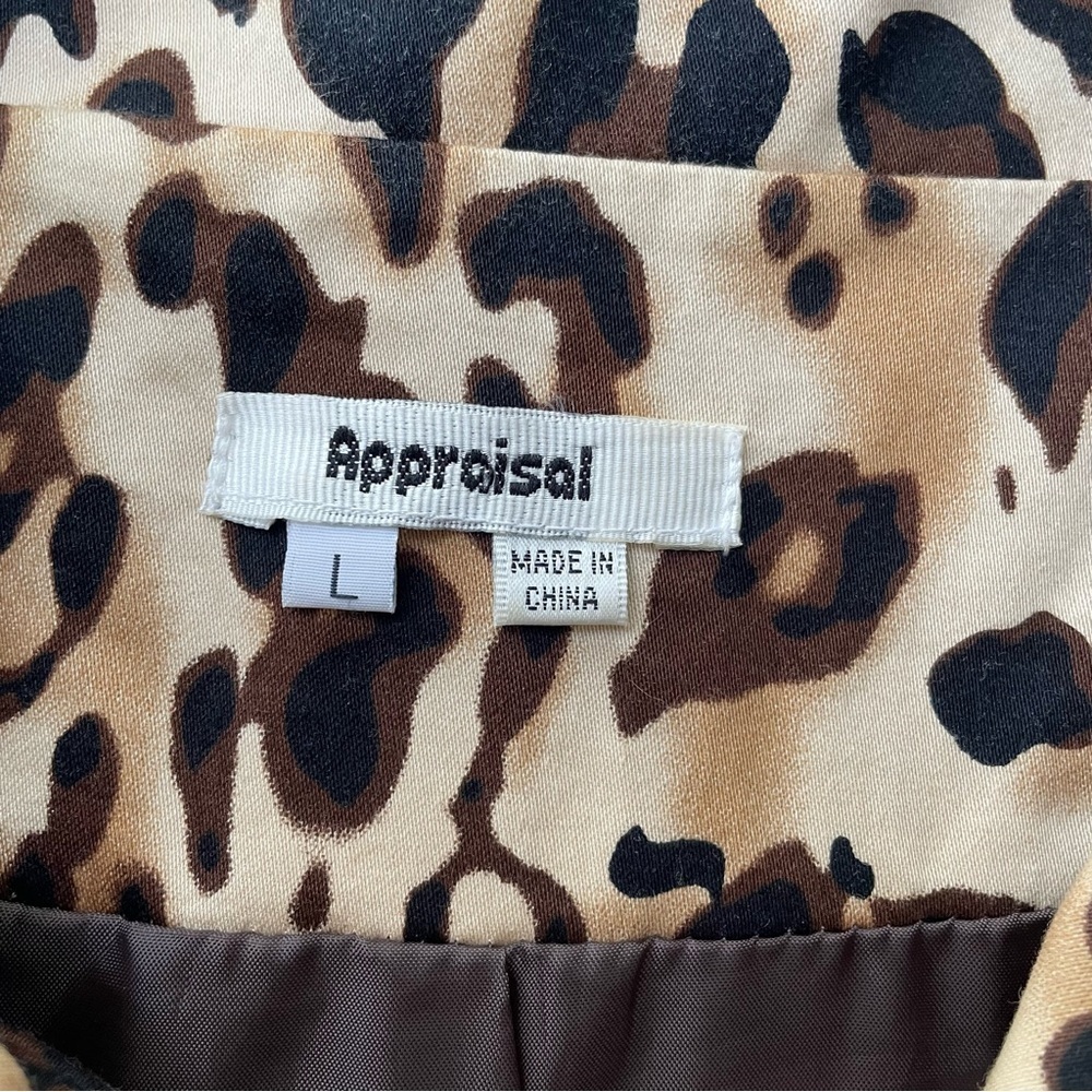 Leopard Print Jacket Coat Large - Picture 9 of 9